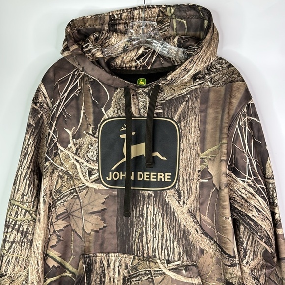 John Deere Camouflage Hoodie Size Large - Picture 2 of 10